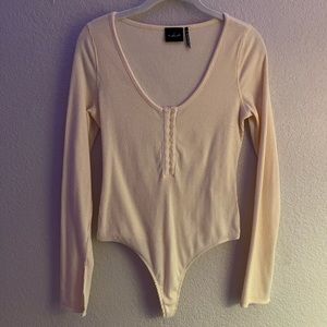 Urban Outfitters Cream Bodysuit